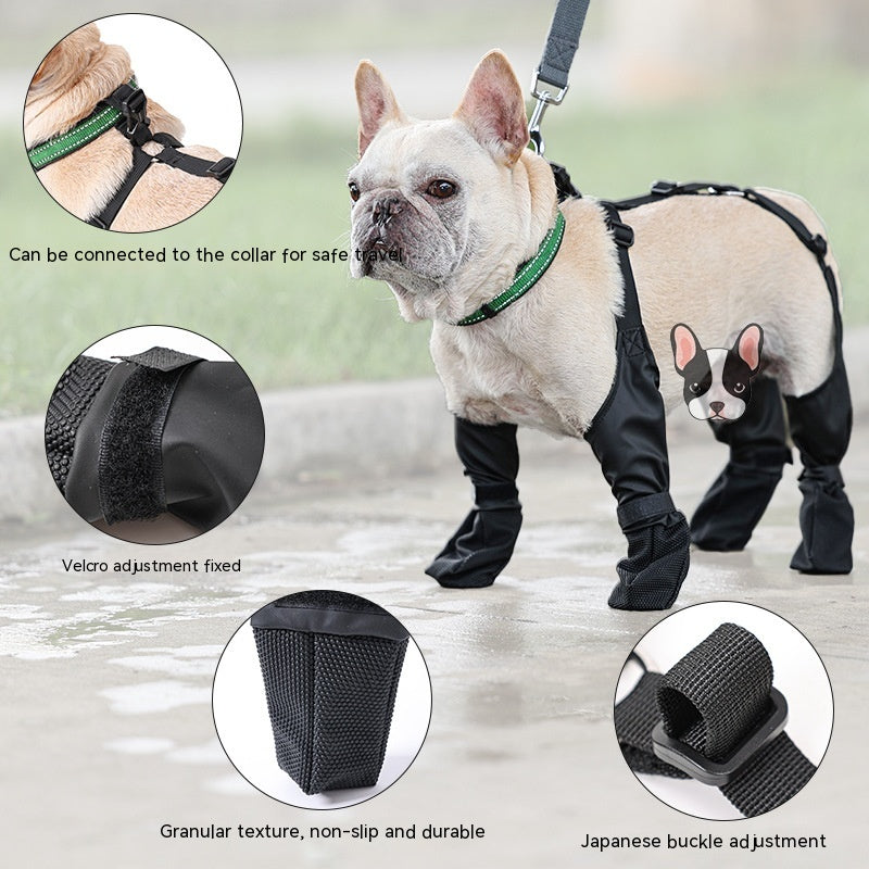 Waterproof Dog Shoes Adjustable Boots Pet Breathbale For Outdoor