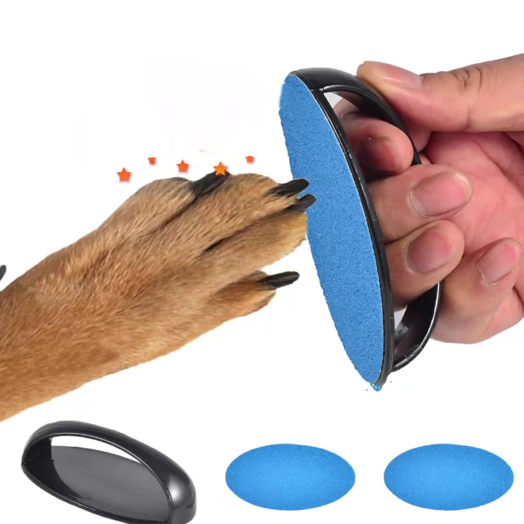 Dog Nail File Upgraded Scratch Board For Dogs Trimmers Round