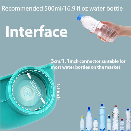 Portable Dog Drinking Bowl Outdoor Water Feeding Pet Outside Cup