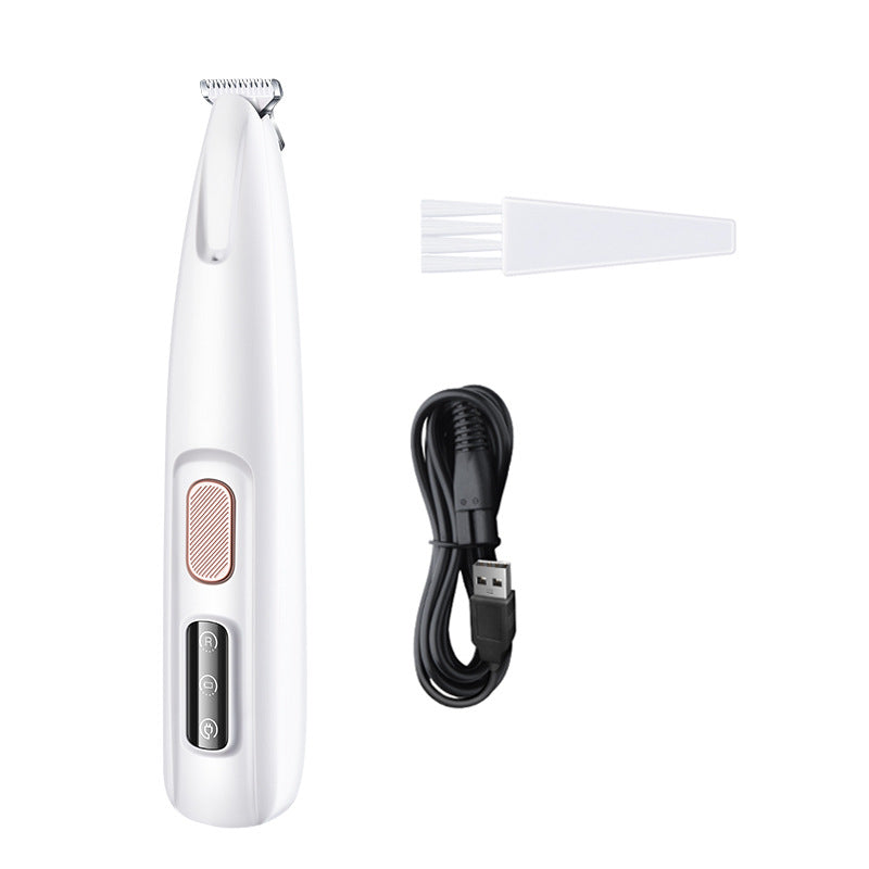Pets Dog Paw Trimmer With LED Light Fully Waterproof Pet Hair