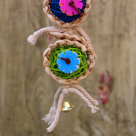 Parrot Supplies Pet Bird Toy Bite Ran Vine Bal Twist String