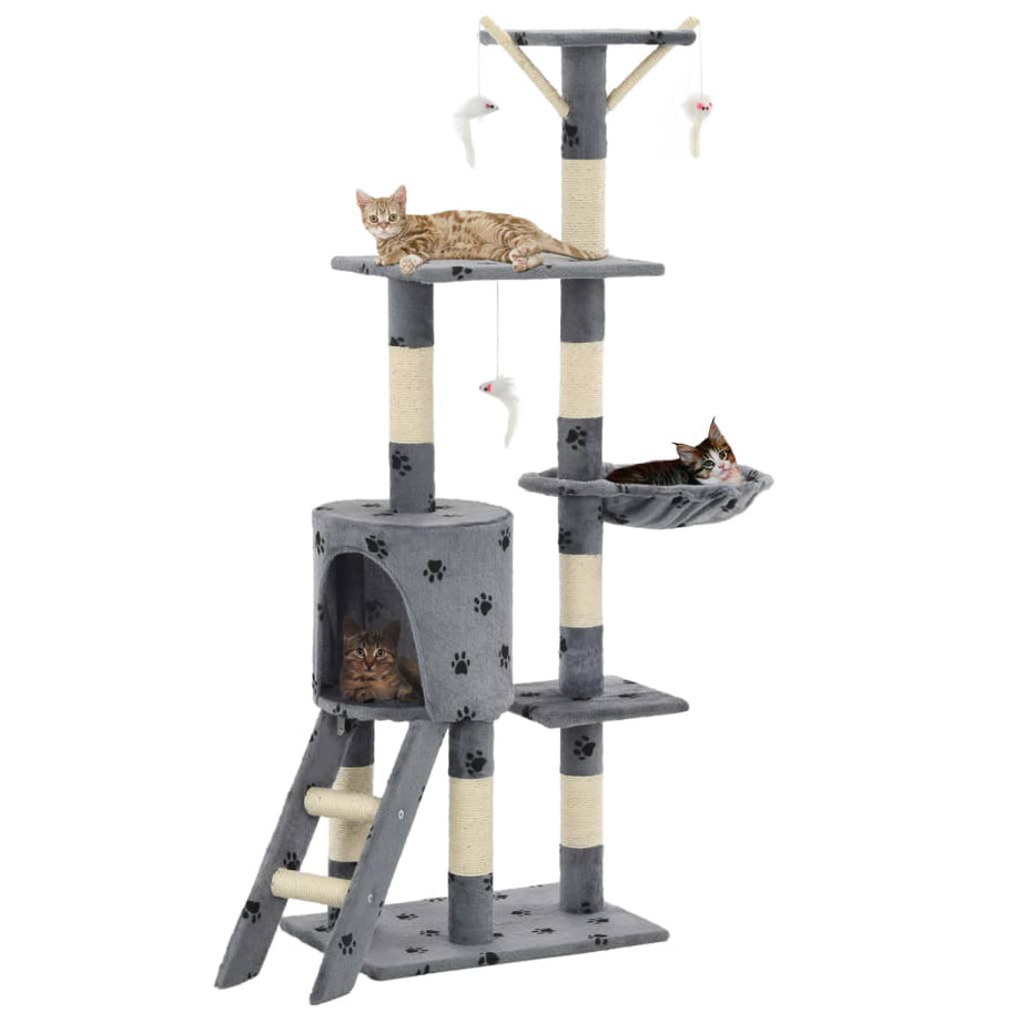Cat Scratching Post With Sisal Posts 138 Cm