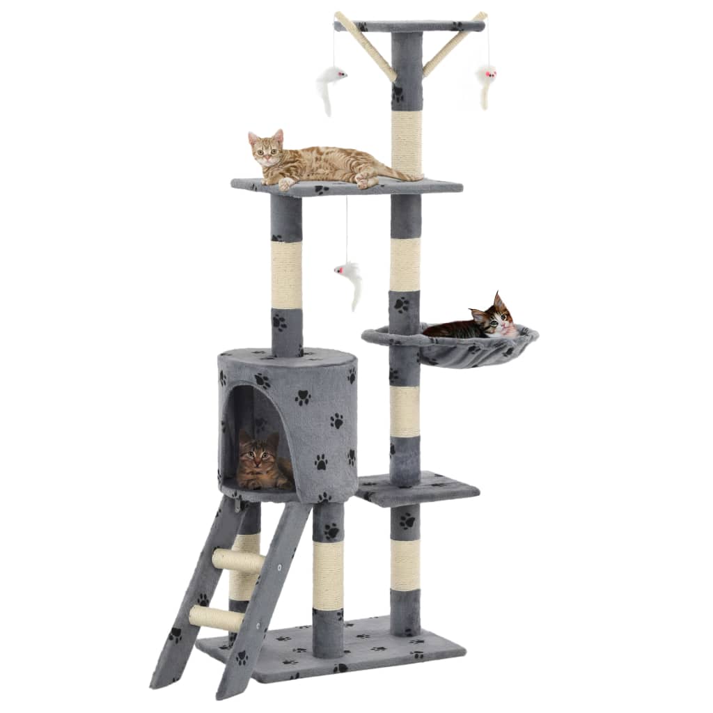 Cat Scratching Post With Sisal Posts 138 Cm
