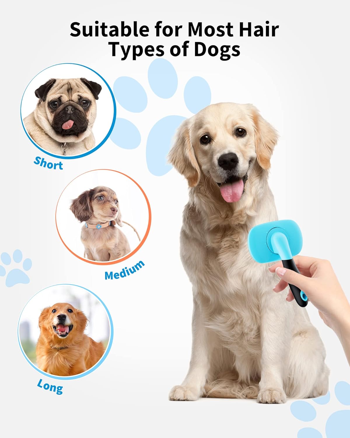 Dog Brush Cat Pet Grooming Shedding Tools