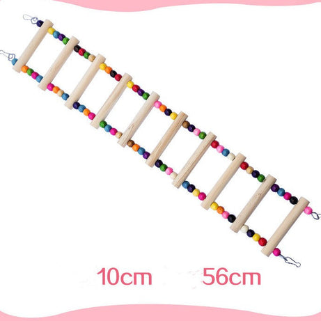 Parrot Bird With Toy Supplies Swing Ring Aerial Ladder Climbing