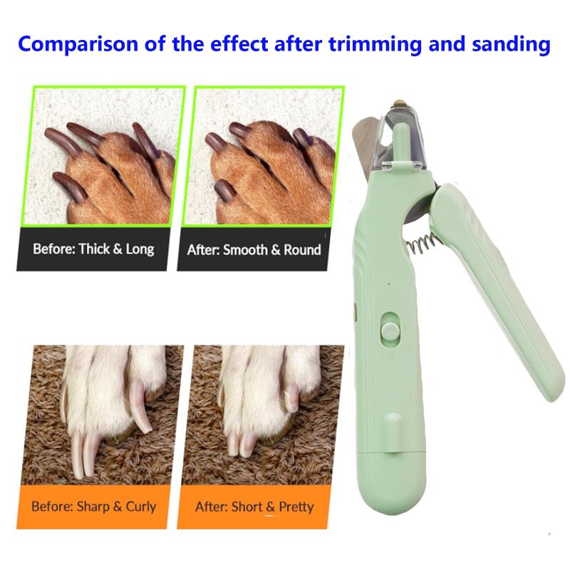 2-in-1 Pet Nail Clippers With LED Light Dog Cat Special Blood Line