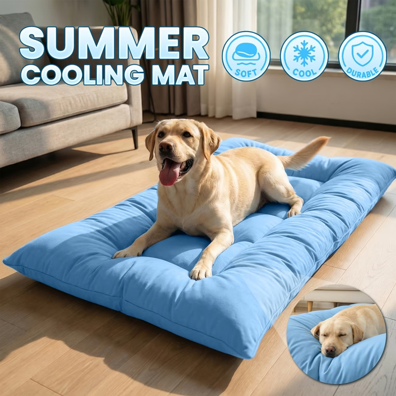 Extra-large Summer Cooling Mat Dog Sofa Bed Ultra-soft 8