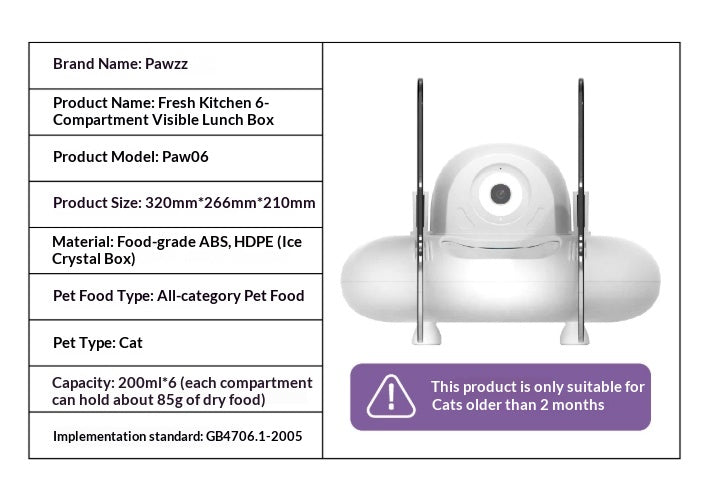 Smart Cat Feeder Ai Facial Recognition Multi Cats Video Camera Gen