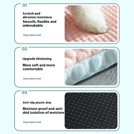 Dog Bed Breathable Cooling Spring Summer Pet Sleeping Mat For Small