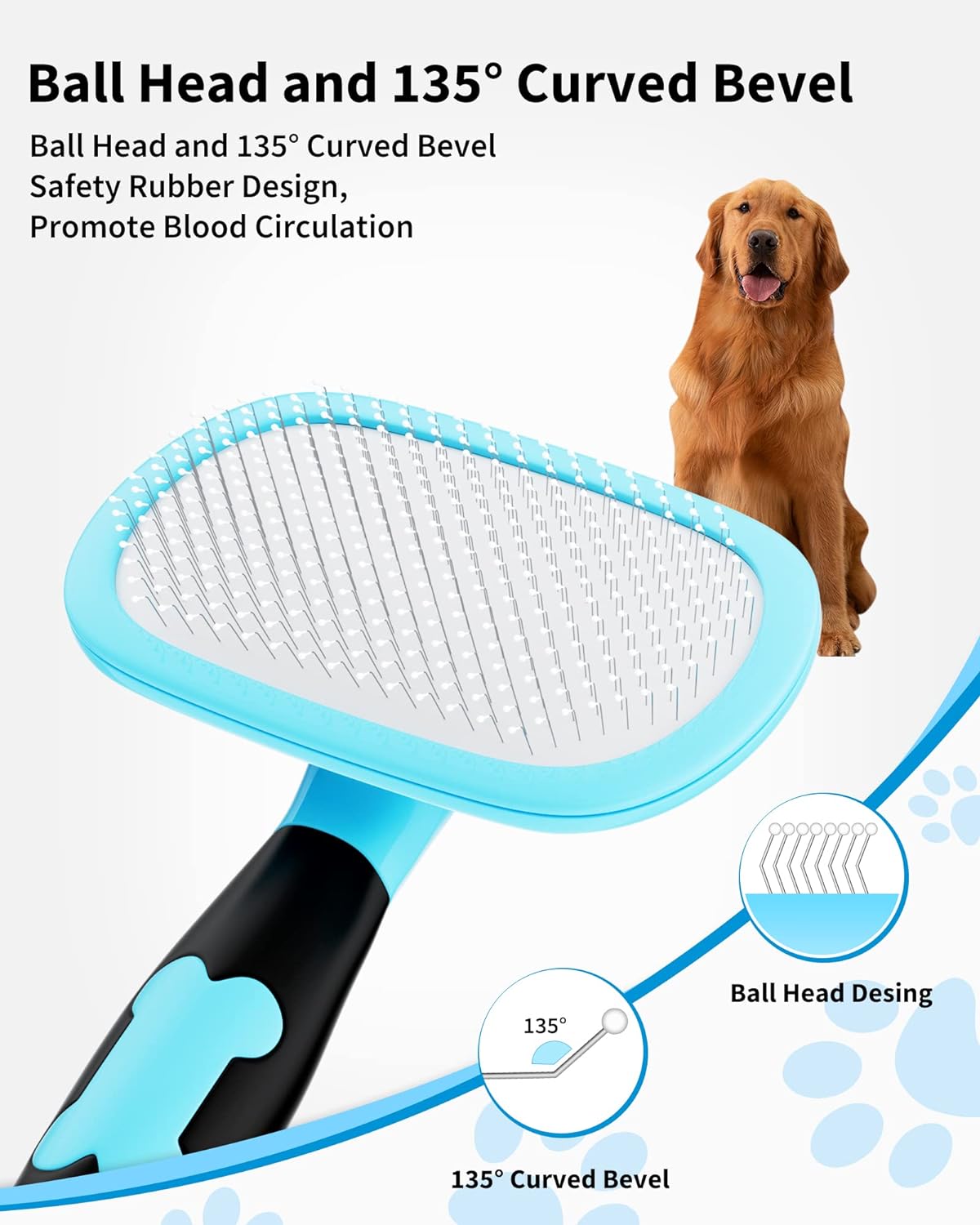 Dog Brush Cat Pet Grooming Shedding Tools