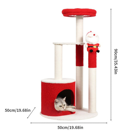 Promotional Christmas Tree Cat Climbing Frame All-in-one Sisal