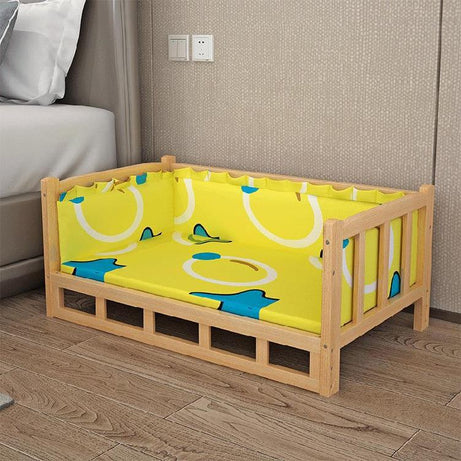 Bed Summer Wooden Pet Dog