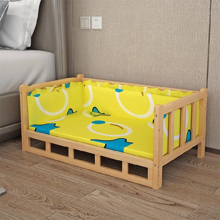 Bed Summer Wooden Pet Dog
