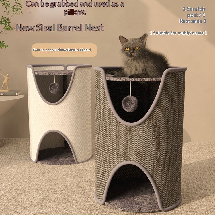 Four-season Universal Tree-hole Sisal Scratching Post Cat Climbing