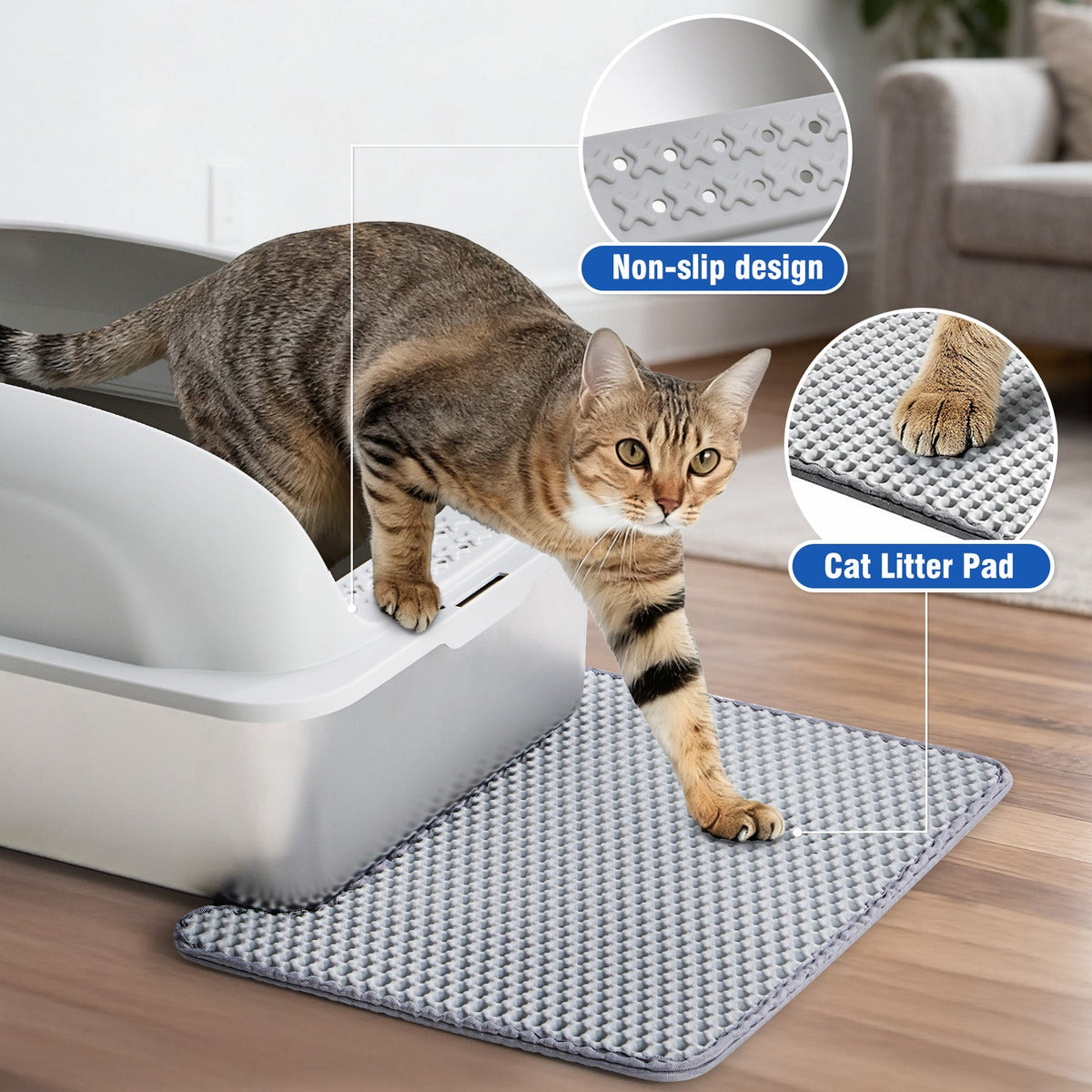 Stainless Steel Cat Litter Box With Lid Large For Big Cats Scoop