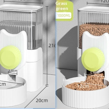 Hanging Cat Water Fountain And Automatic Dog Feeder For Drinking