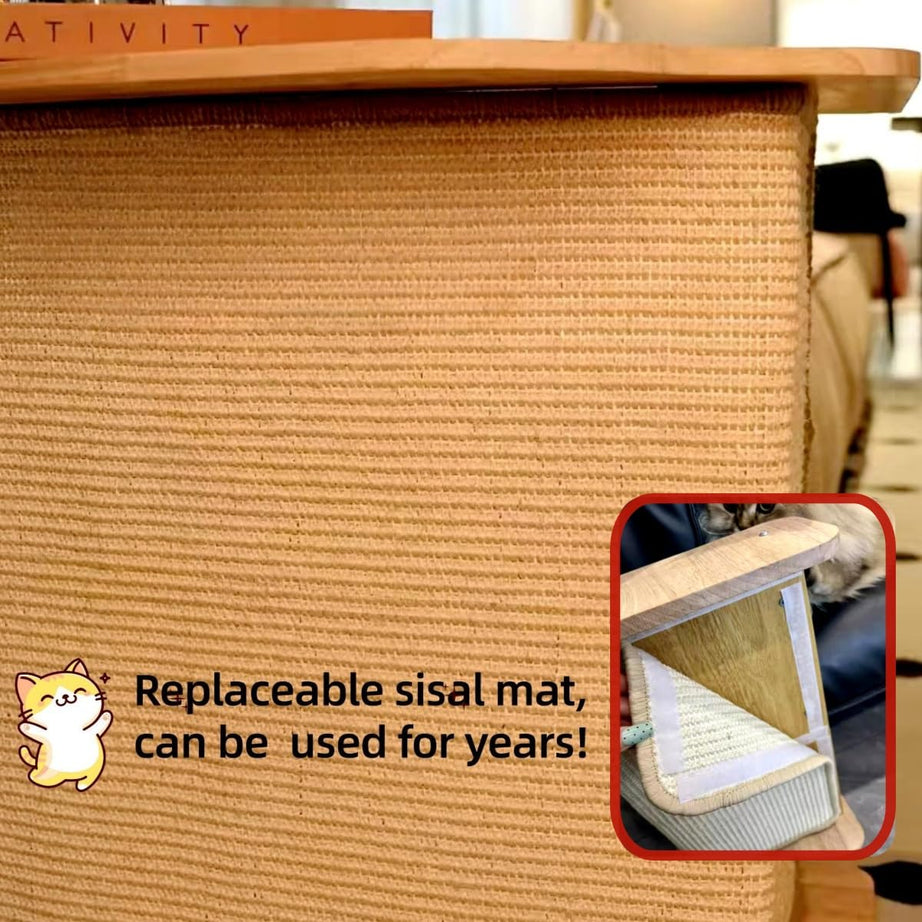 Shaped Sofa Couch Corner Cat Scratching Post Sisal Scratch Pad Mat