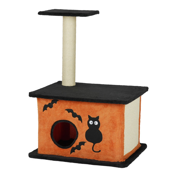 33inch Halloween Cat Tree Tower For Indoor Cats With Spacious Condo