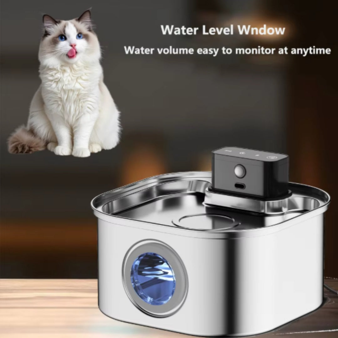 Stainless Steel Cat Water Fountain Automatic Circulating Dispenser