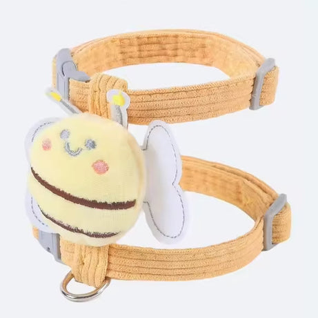 Kitten Harness Vest With Wing Decoration Strap Set For Cats