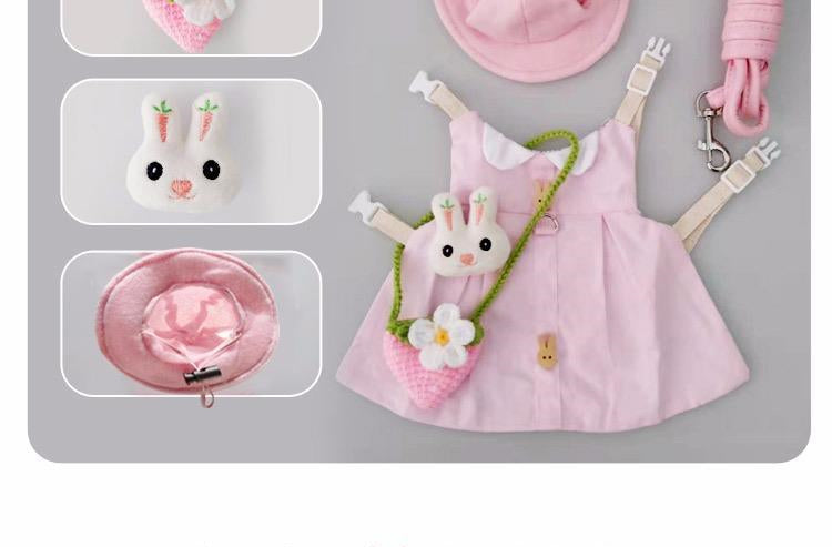 Pet Rabbit Traction Rope Cute Vest Skirt Clothing Supplies