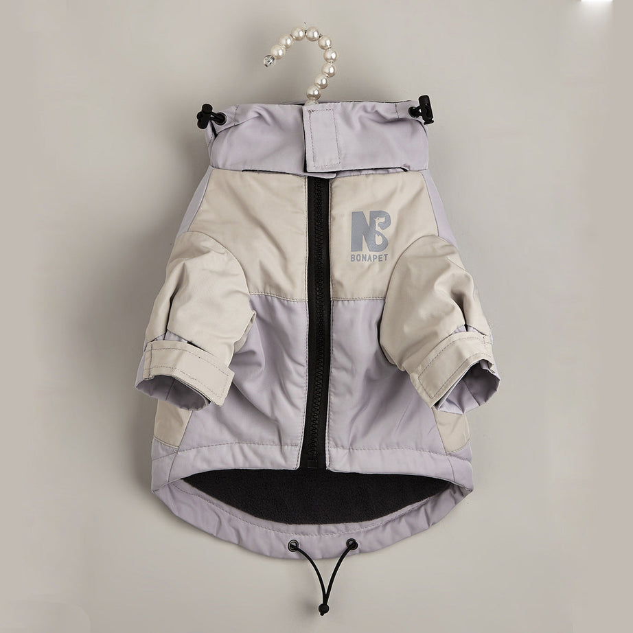 Dog Clothes Jacket Autumn And Winter Waterproof Warm Raincoat