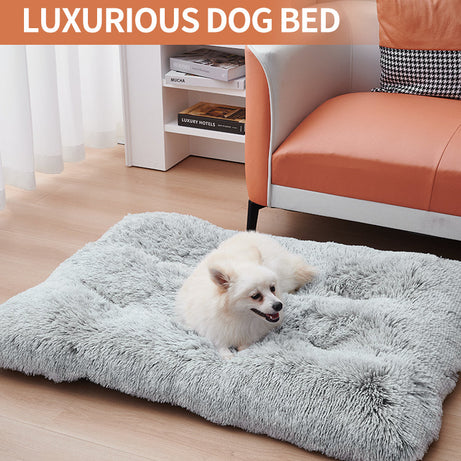 Dog Bed Mats Washable Large Sofa Portable Pet Kennel Long Plush