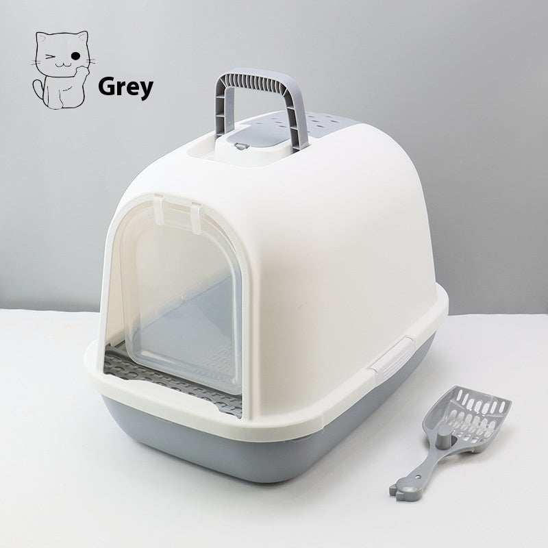 Litter Box Fully Enclosed Drawer Cat Toilet Deodorant Splash-proof