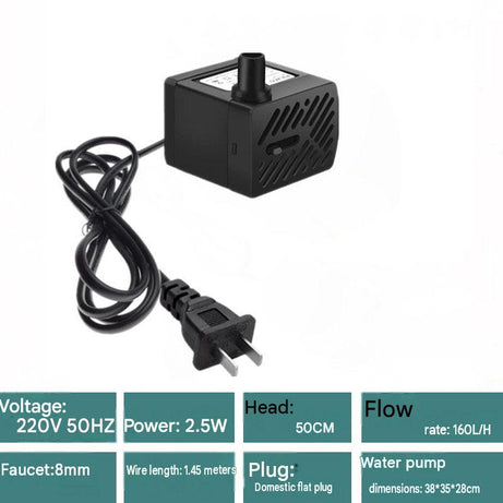 Fish Tank Water Pump Large Lift Submersible Silent Small Pumping