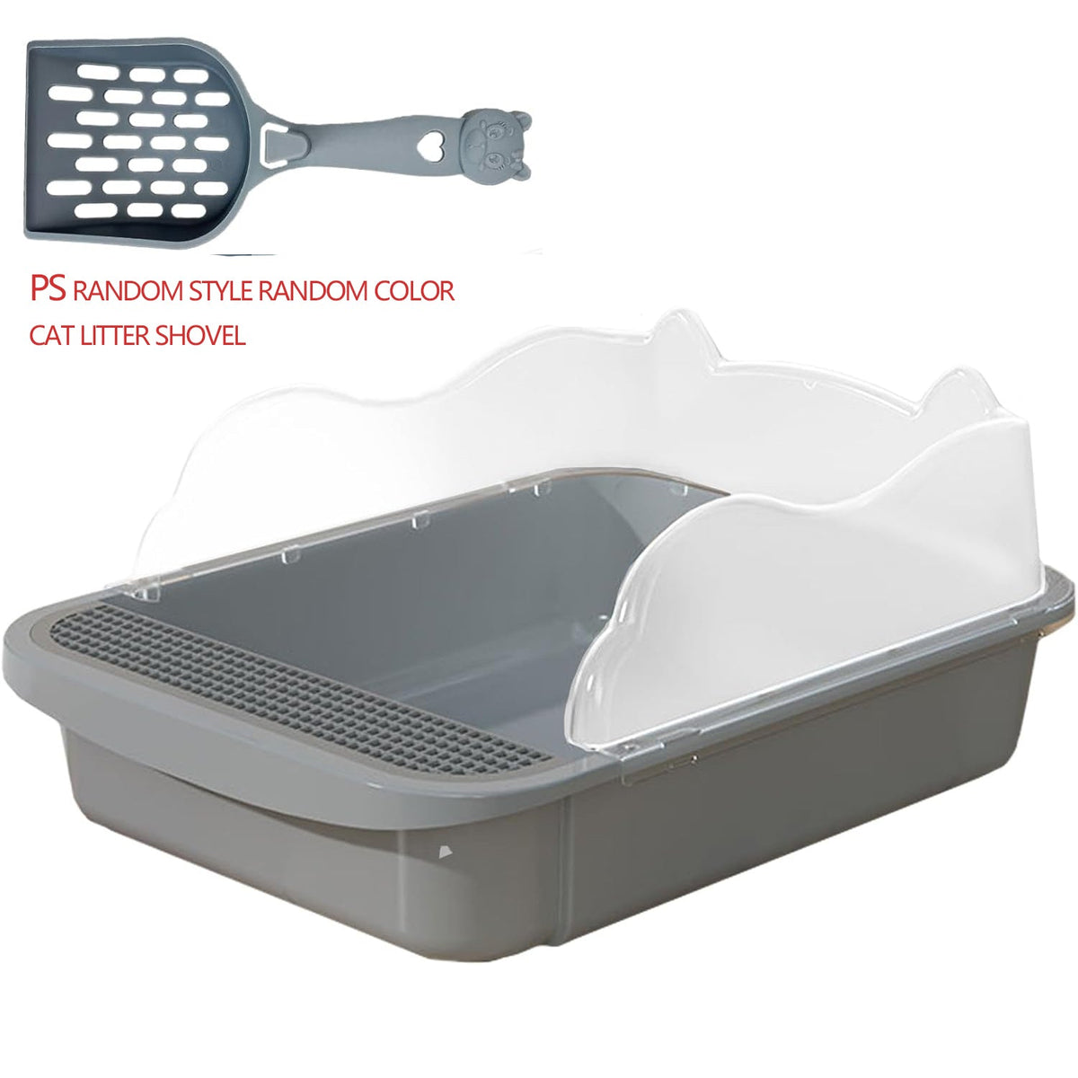 Sifting Cat Litter Box For Kittens Open With High Sides Detachable