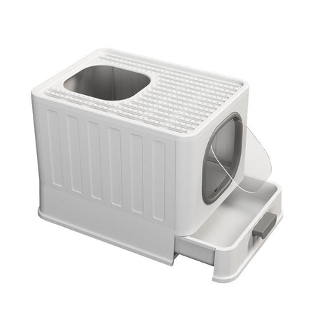 Fully Enclosed Litter Box Large Plastic Folding Deodorant