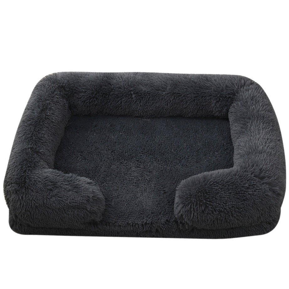 Plush Round Pet Bed Dog Winter