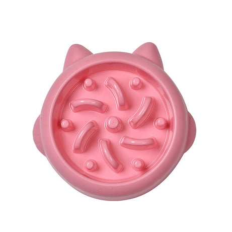 Pet Dog Cat Slow Feeder Bowls Anti Choking Dish Bowl Home Eating