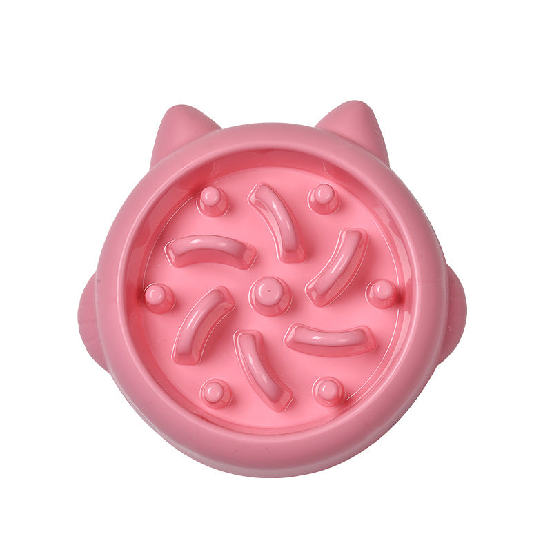 Pet Dog Cat Slow Feeder Bowls Anti Choking Dish Bowl Home Eating