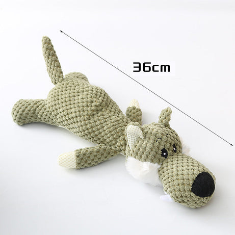 Plush Cartoon Puppy Dog Toy Pet Chew Squeak Toys For Small Dogs