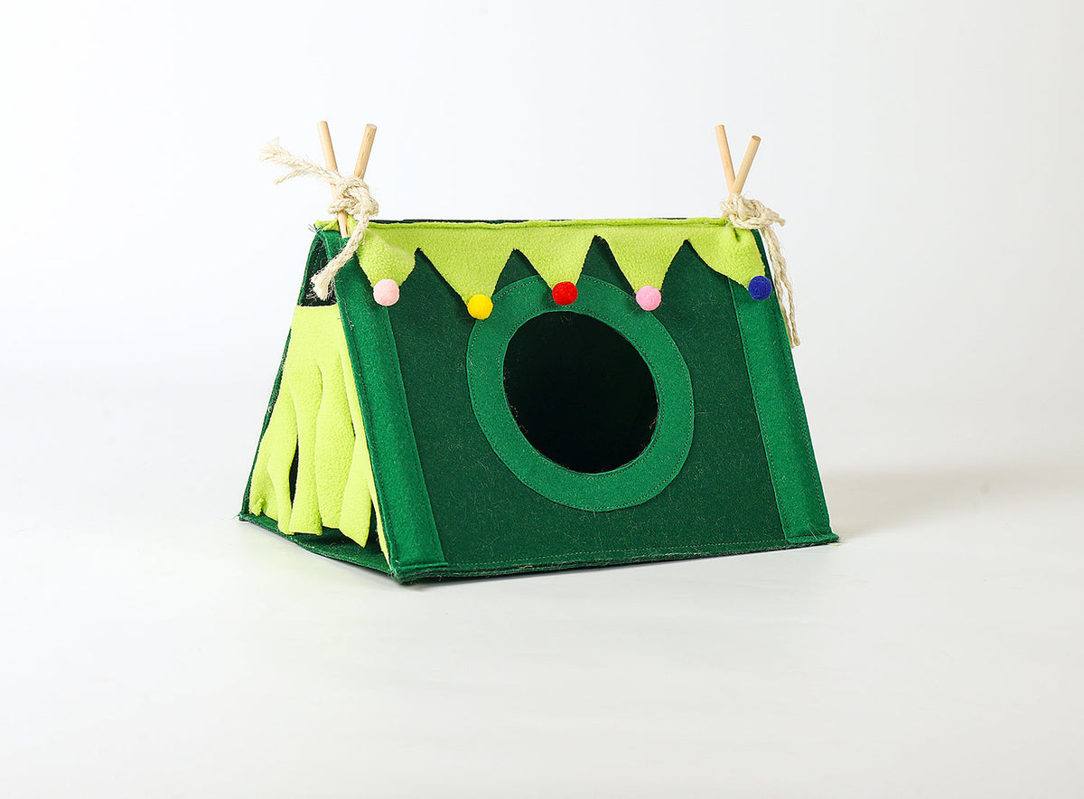 Small Pet Rabbit Nest Hamster Corner House Tent