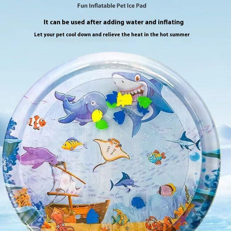 Summer Cooling Pet Water Bed Cushion Ice Pad Dog Sleeping Square
