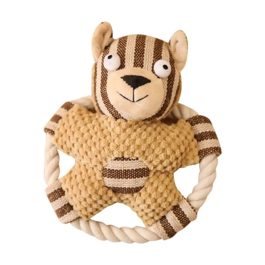 Pet Cotton Rope Toy Dog Sound Canvas Molar Teeth Cleaner