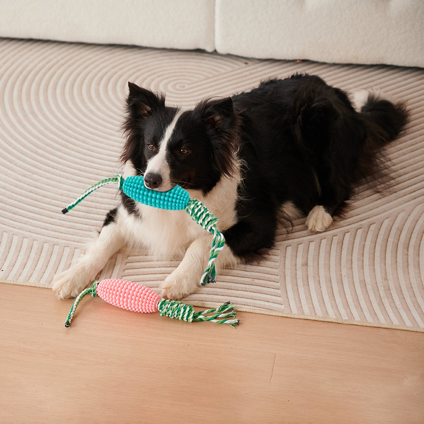 Puppy Toothbrush Clean Teeth Interactive Corn Toys Dog Aggressive