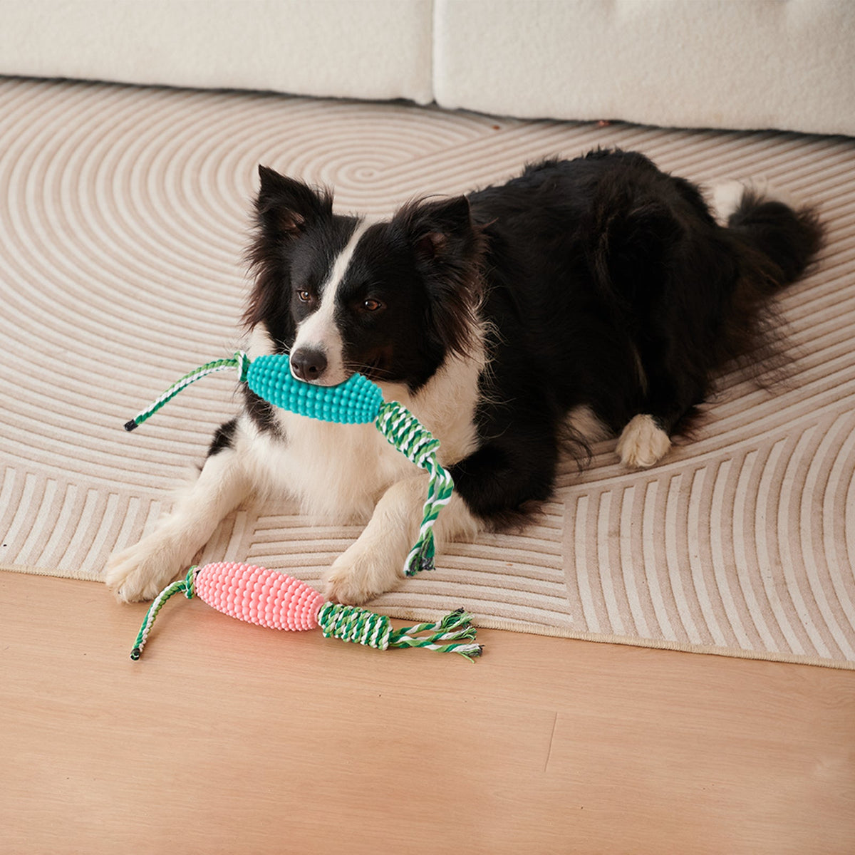 Puppy Toothbrush Clean Teeth Interactive Corn Toys Dog Aggressive