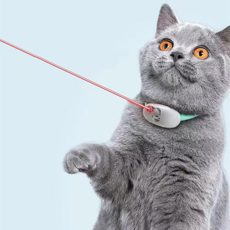 Automatic Cat Toy Smart Laser Teasing Collar Electric USB Charging