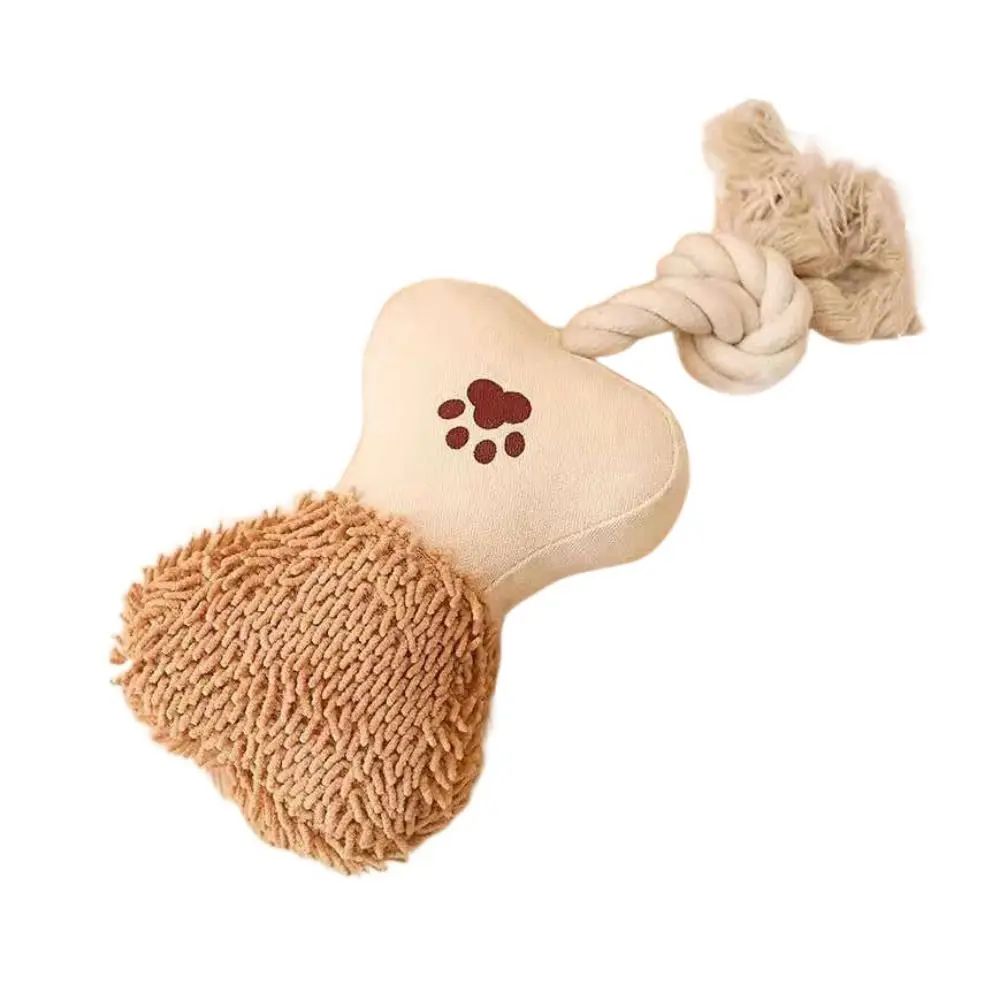 Pet Cotton Rope Toy Dog Sound Canvas Molar Teeth Cleaner