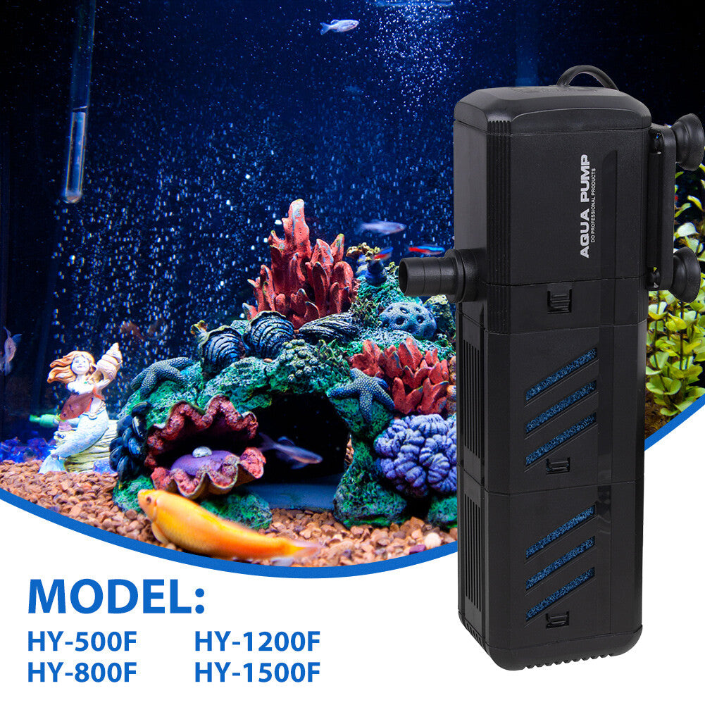 4 In 1 Aquarium Fish Tank Filter Water Internal Purifier Oxygen Wave