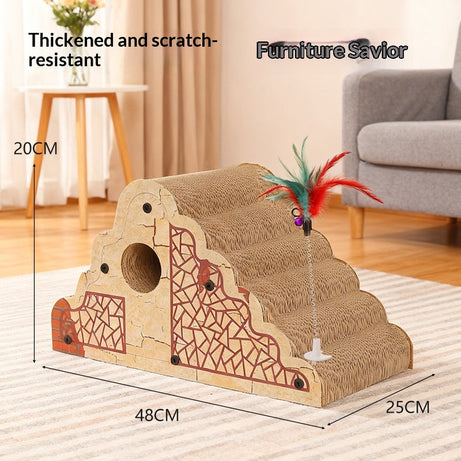 Multi-functional Corrugated Cardboard Scratching Post