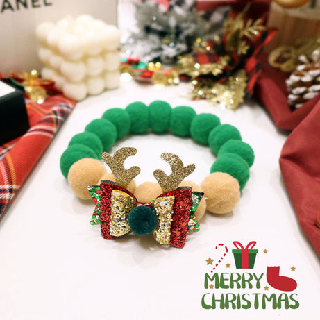 Cat Christmas Collar Scarf Halter Neck Decoration Bow Tie