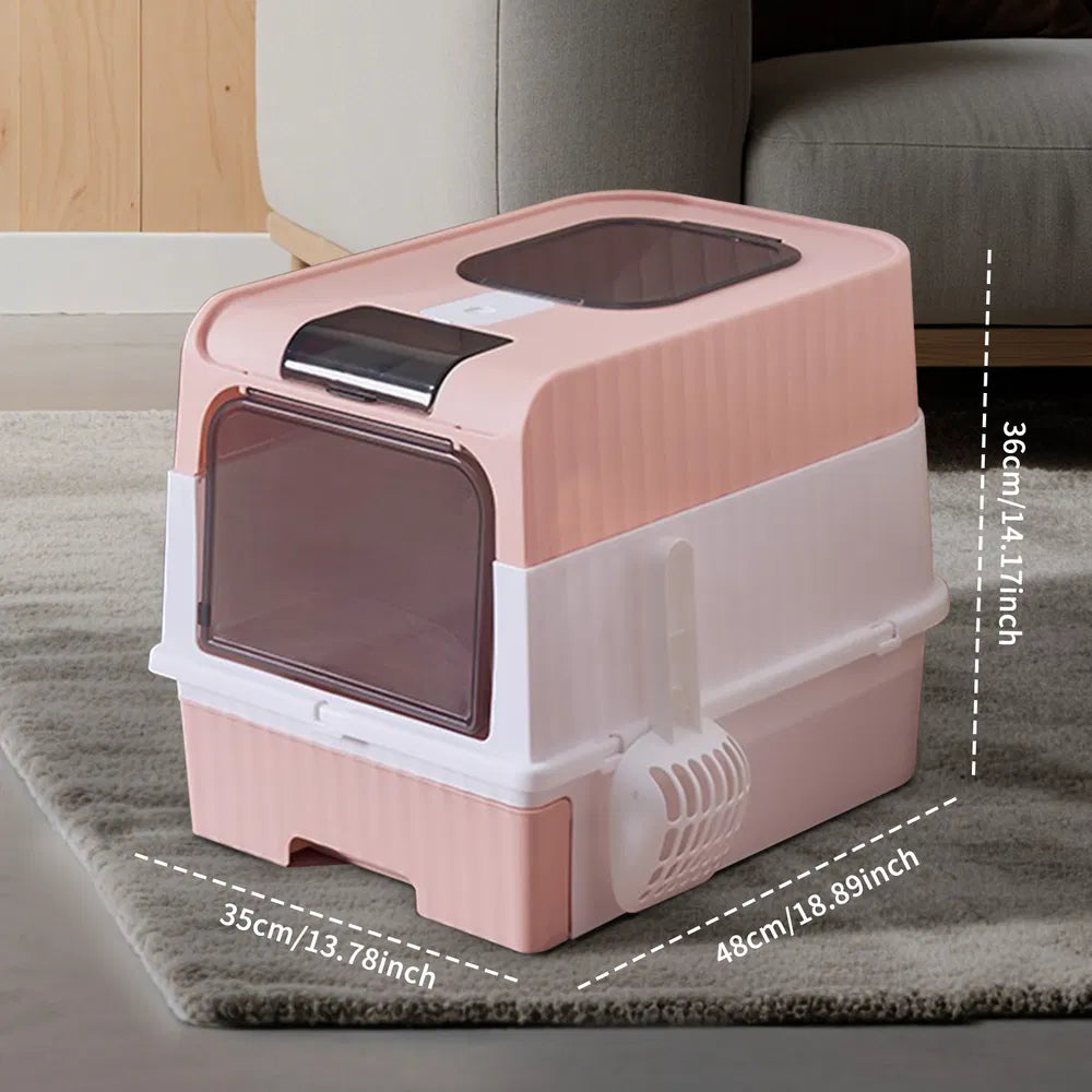 Pinkmagic Cube Intelligent Cat Litter Box Free Hands Enjoy Pure