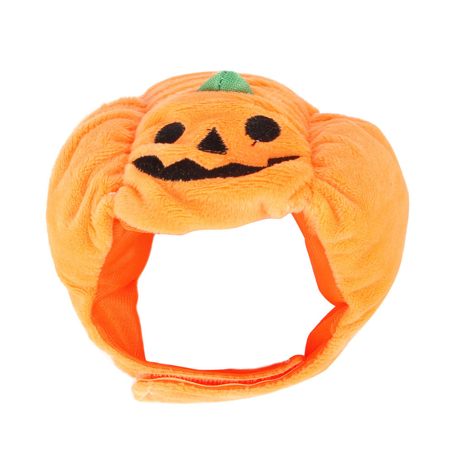 Cute Pet Hat Halloween Pumpkin Pet Dog Cat Dress Up Headdress Small