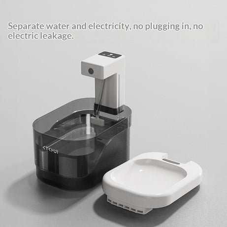 Cat Water Fountain With Smart Motion-sensing Dispensing And Quiet