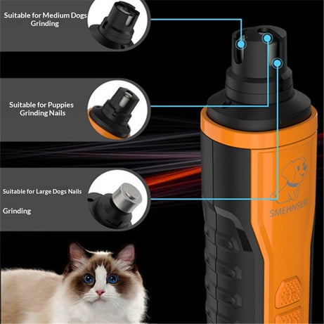 Pet Nail Grinder Cat And Dog Clipper With USB Charging
