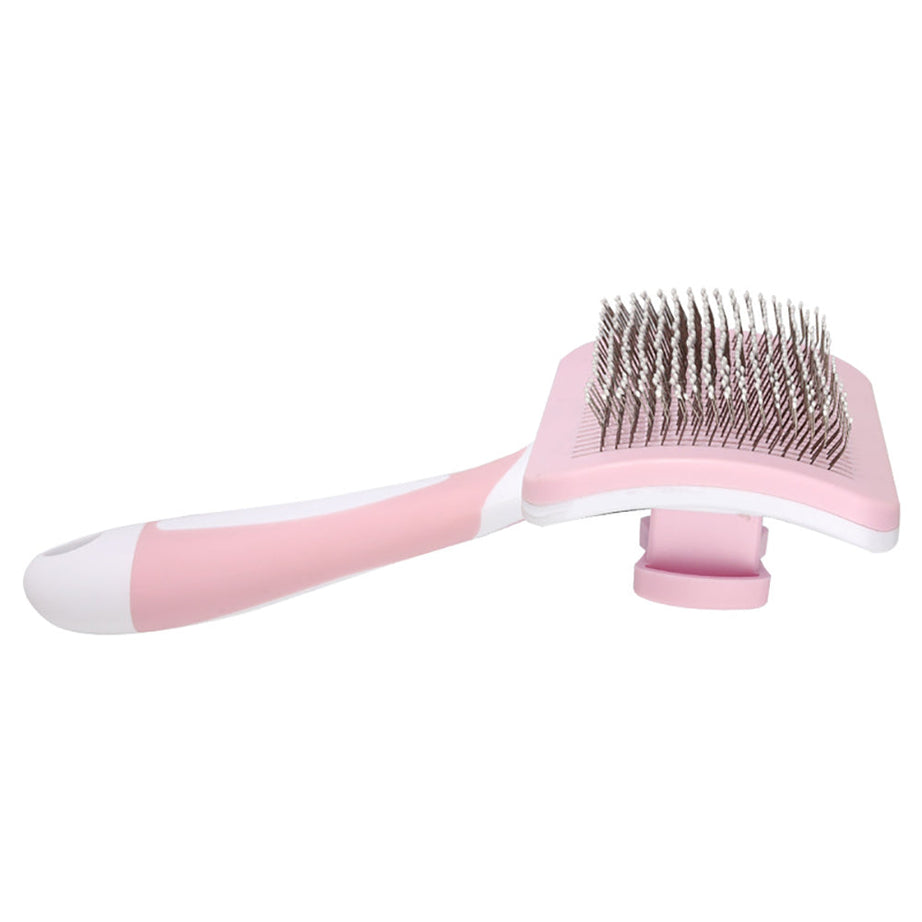 Self Cleaning Slicker Brush For Dogs Cats Pets-one Click